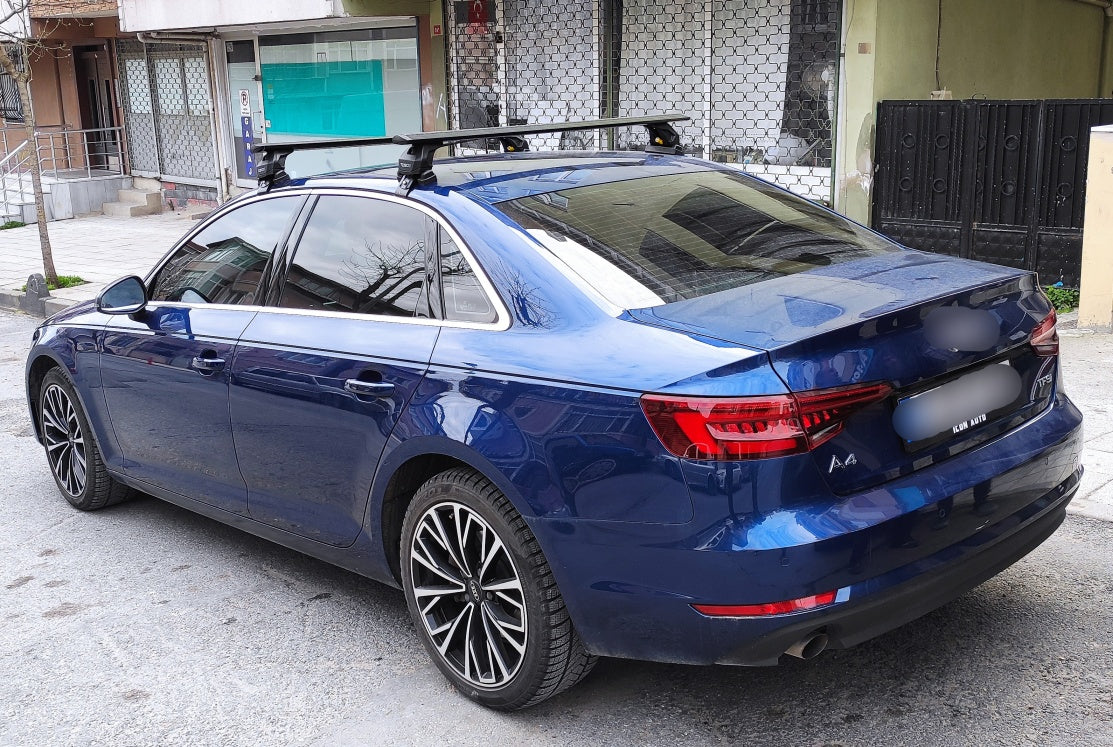 Audi A4 B9 2017-2025 Rack Cross Bars Normal Roof Alu Siyah