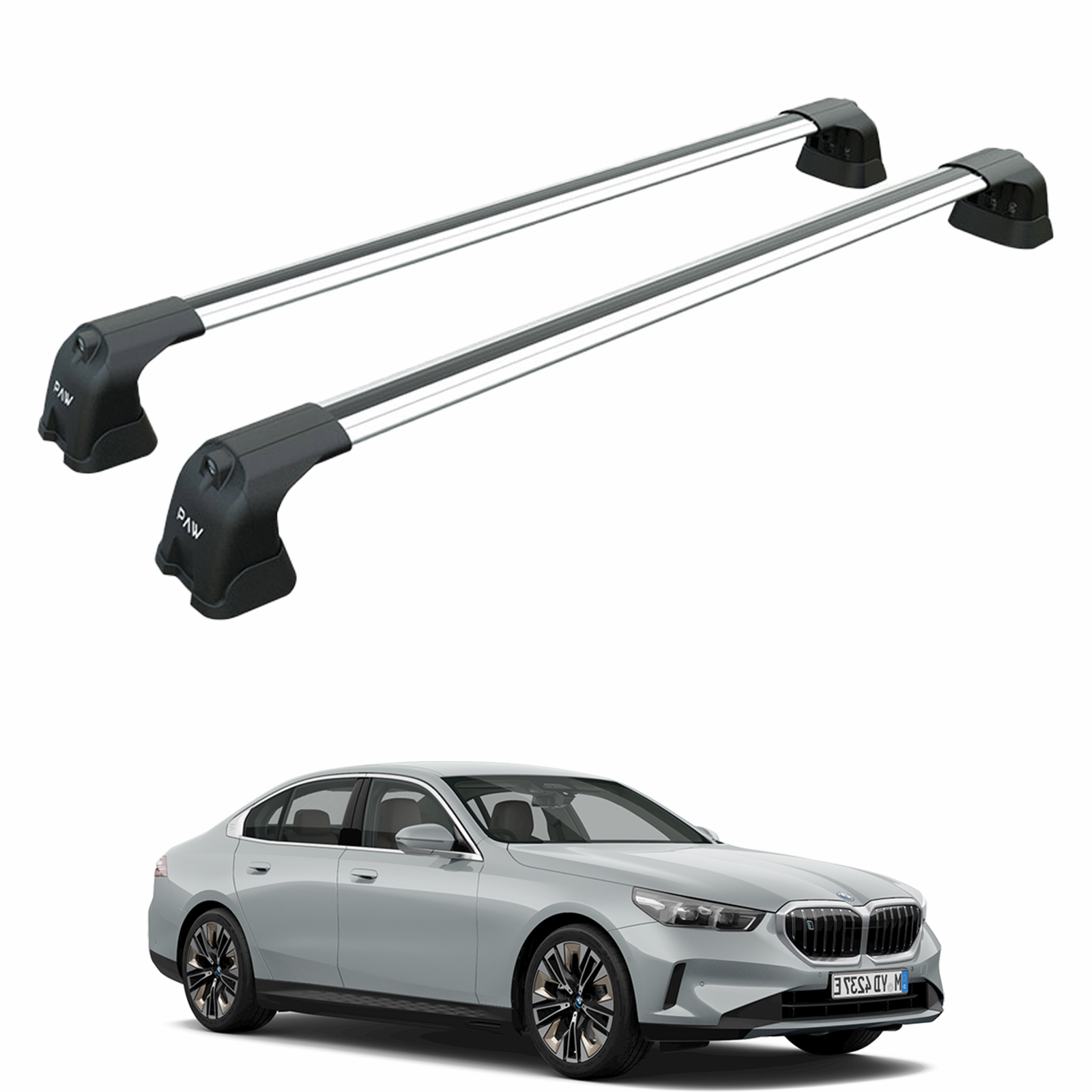 Bmw 5 Sedan G60 Portbagaj Taşıyıcı Ara Atkı Aparatı Paw Pro 3 2024-2025 Gri
