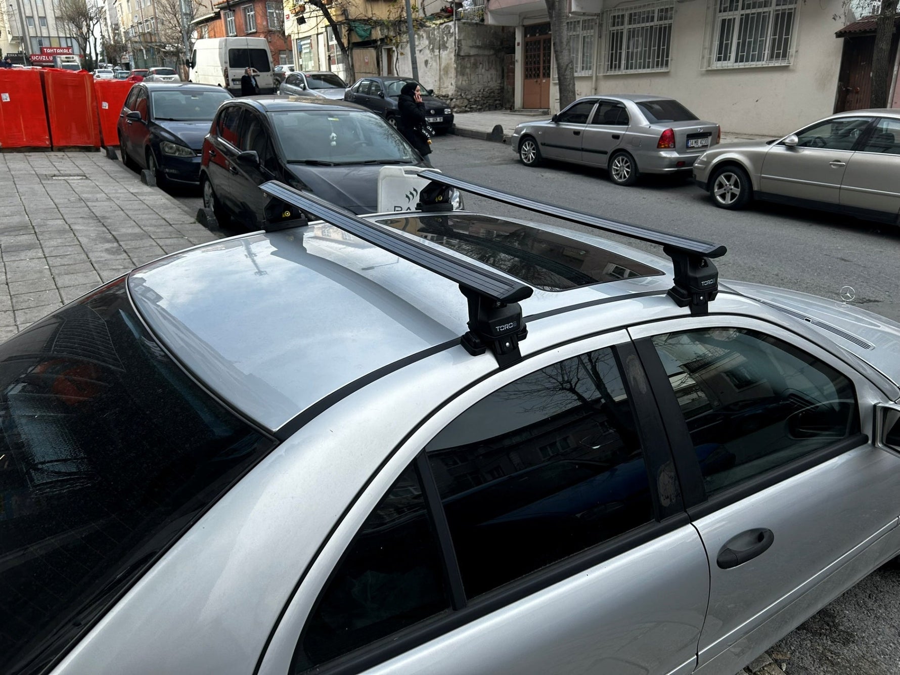 Mercedes C Sedan Series W203 Tavan Portbagaj Taşıyıcı Ara Atkısı Toros Pro 4 Siyah