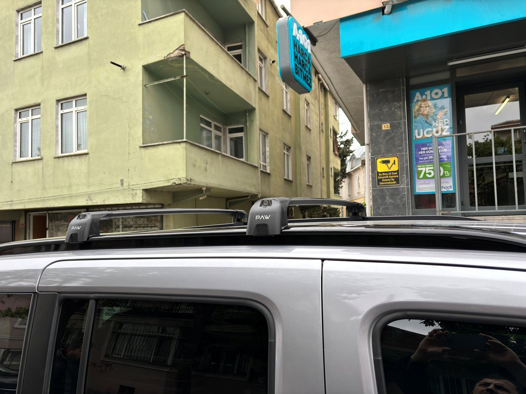 Toyota Proace City Verso 2024-2025 Portbagaj Taşıyıcı Ara Atkisi - Ara Çubuk Paw Pro 2 Gri