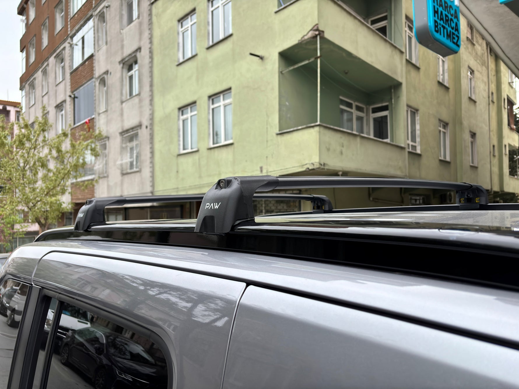 Citroen Berlingo (2023-2026) Portbagaj Taşıyıcı Ara Atkisi - Ara Çubuk Paw Pro 2, Gri