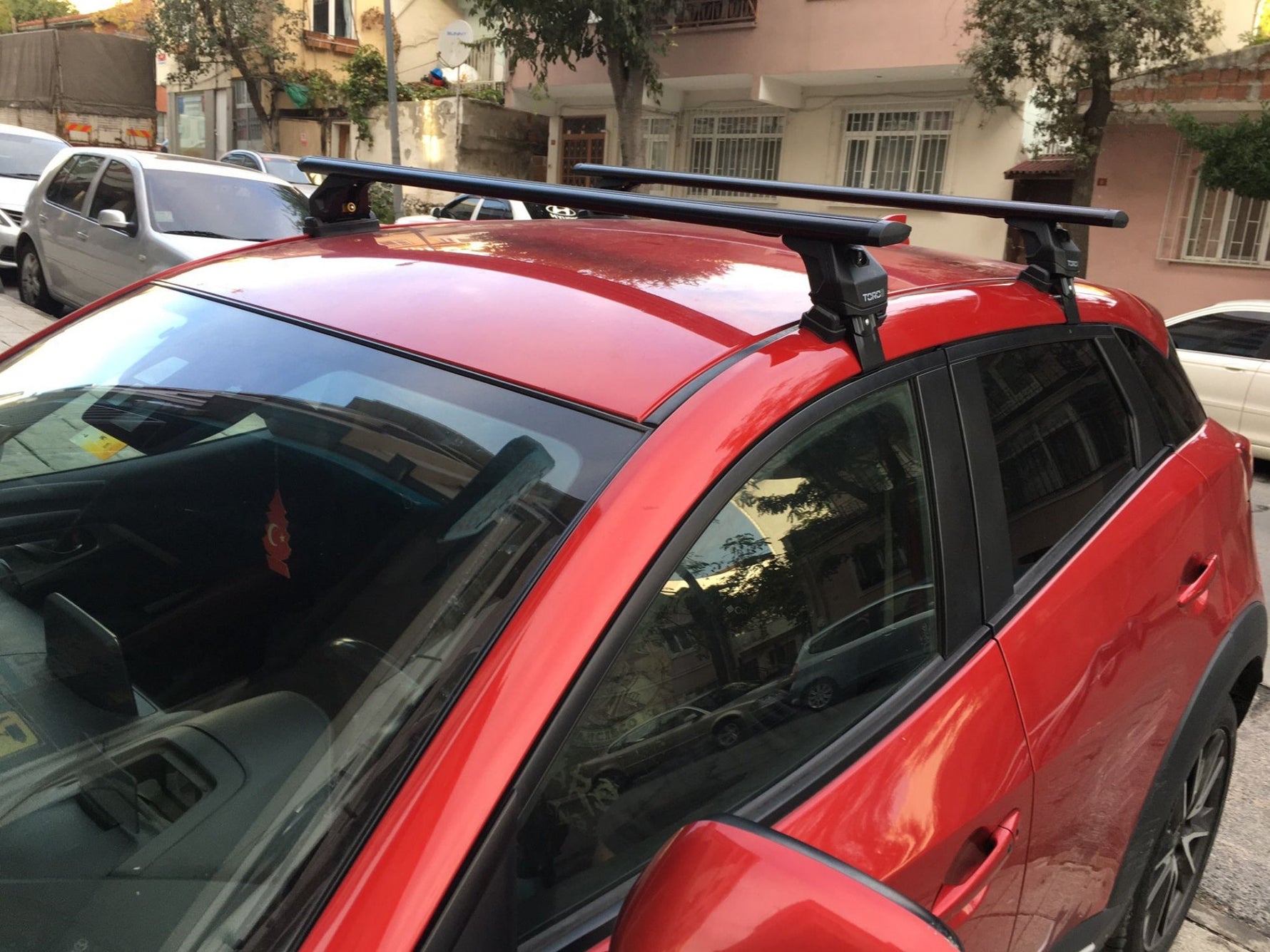 Mazda Cx 3 2016-2025 Oluksuz Üst Tavan Portbagaj Taşıyıcı Ara Atkısı Toros Serisi Pro 4 Gri