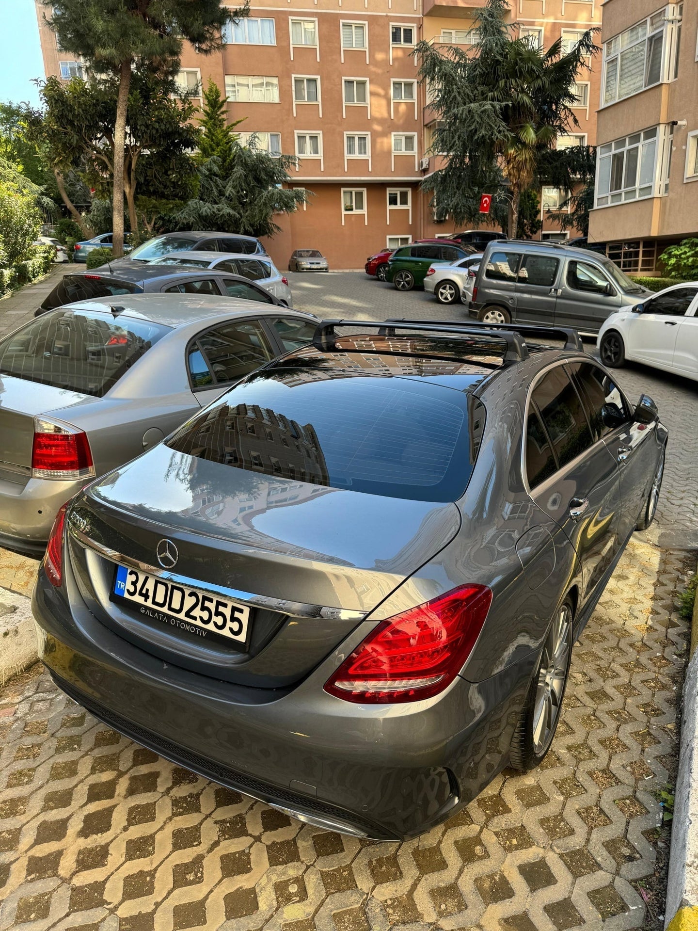 Paw Mercedes C-Serisi Coupe (C204) 2007-2014 Ara Atkı Portbagaj Taşıyıcı - Pro 3 Gri
