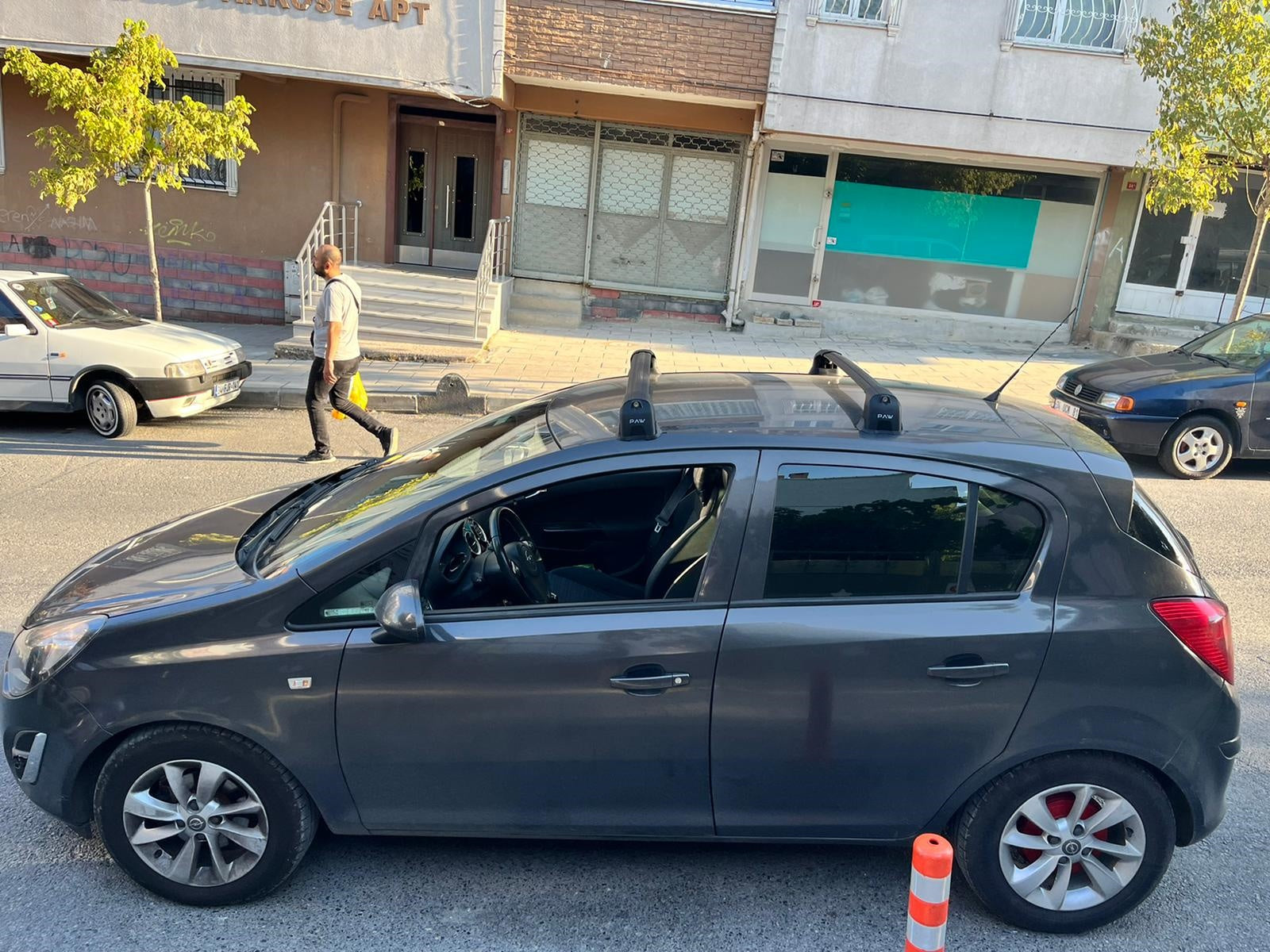 Opel Corsa D 2007-2015 Portbagaj Taşıyıcı Aparat - Ara Atkısı Paw Pro 3, Gri