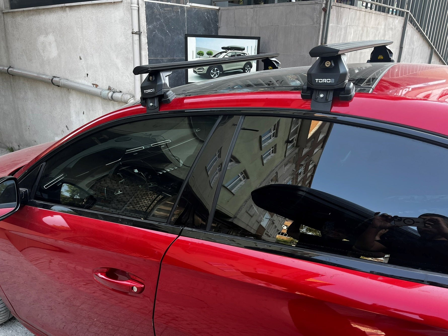 Peugeot 508 2018-2025 Tavan Portbagaj Taşıyıcı Ara Atkısı Toros Serisi Pro 4 Siyah