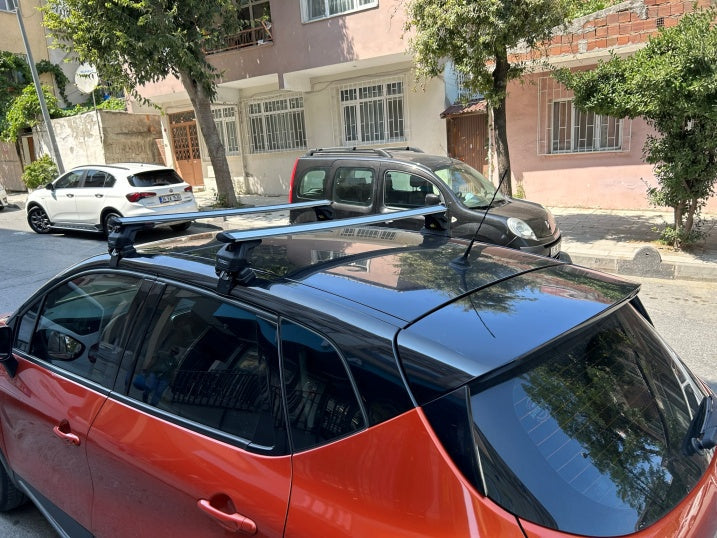 Renault Captur 2013-2019 Oluksuz Üst Tavan Portbagaj Taşıyıcı Ara Atkısı Toros Serisi Pro 4 Gri