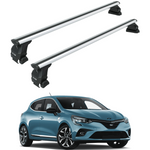 Renault Clio 5 2019-2025 Hatcback Oluksuz Üst Tavan Portbagaj Taşıyıcı Ara Atkısı Toros Serisi Pro 4 Gri