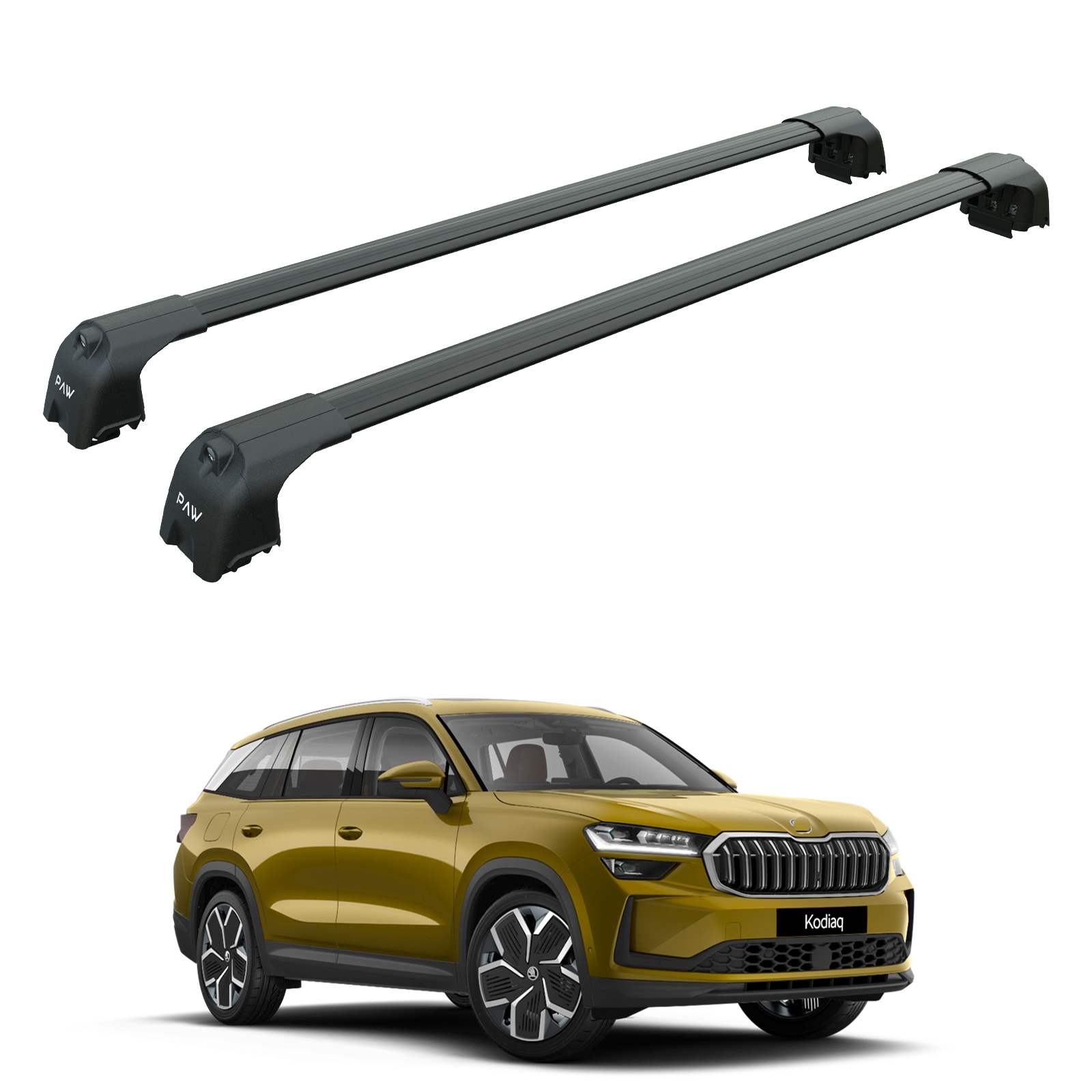 Skoda Kodiaq 2024-2025 Portbagaj Taşıyıcı Ara Atkisi - Ara Çubuk Paw Pro 2 Siyah