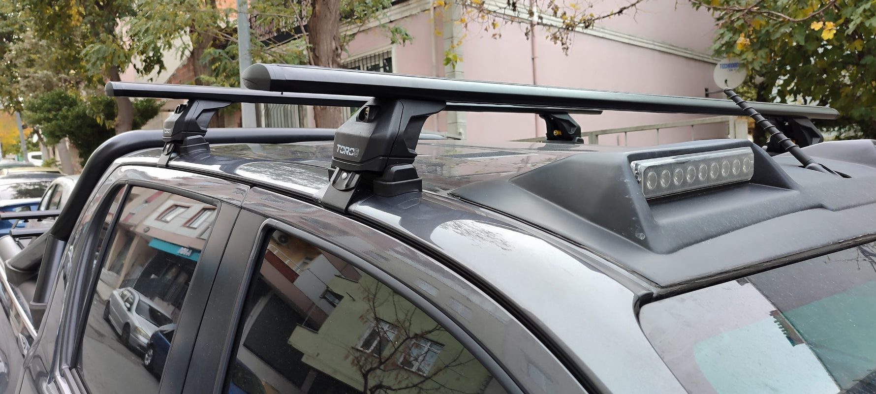 Ford Ranger 2011-2019 Oluksuz Üst Tavan Portbagaj Taşıyıcı Ara Atkısı Toros Serisi Pro 4 Siyah