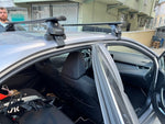Toros Toyota Corolla Sedan (2013-2018) Oluksuz Tavan Ara Atkı Portbagaj Taşıyıcı Pro 4 Siyah