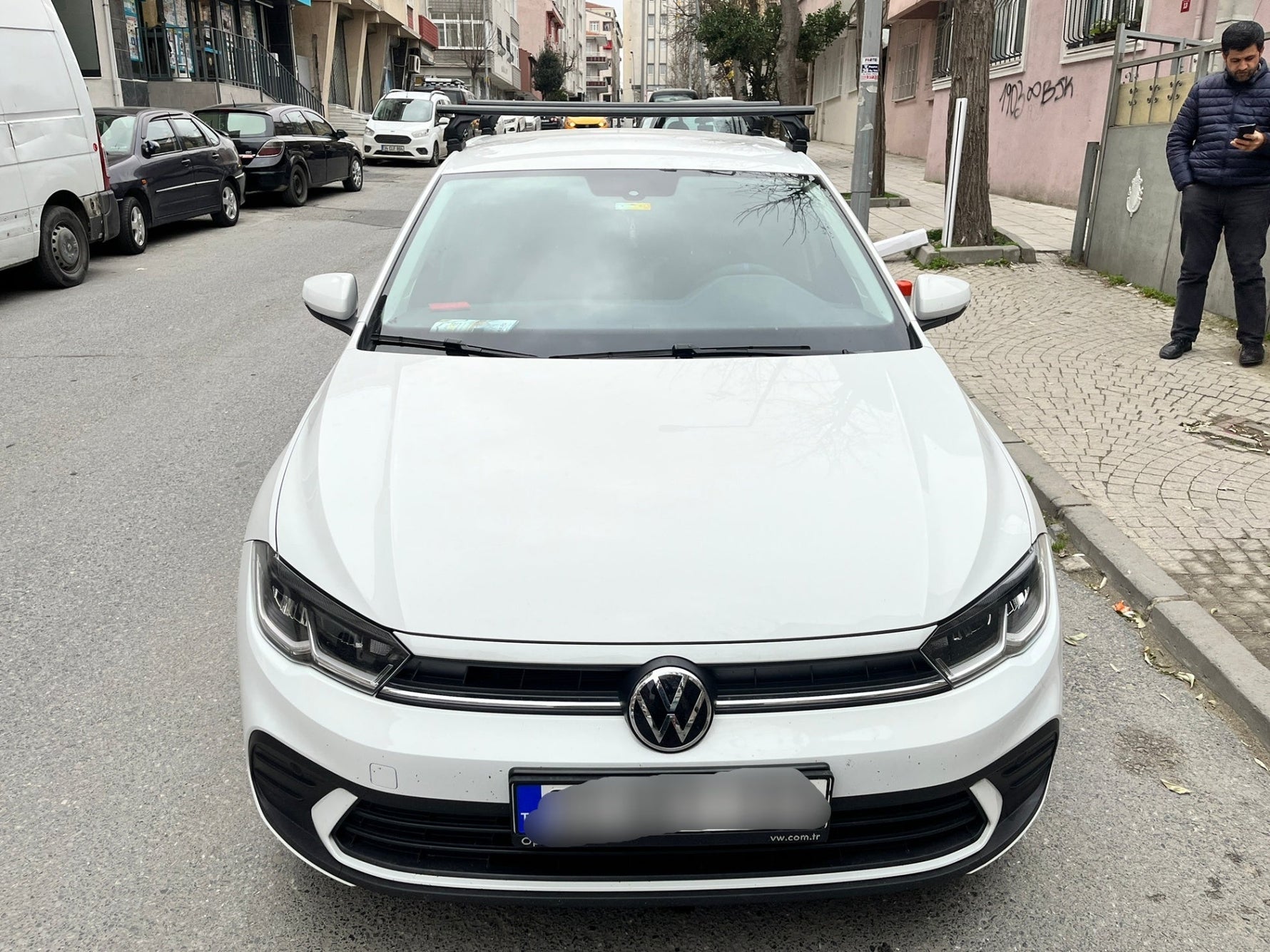 Volkswagen Polo 5D 2014-2018 Oluksuz Üst Tavan Portbagaj Taşıyıcı Ara Atkısı Toros Serisi Pro 4 Siyah